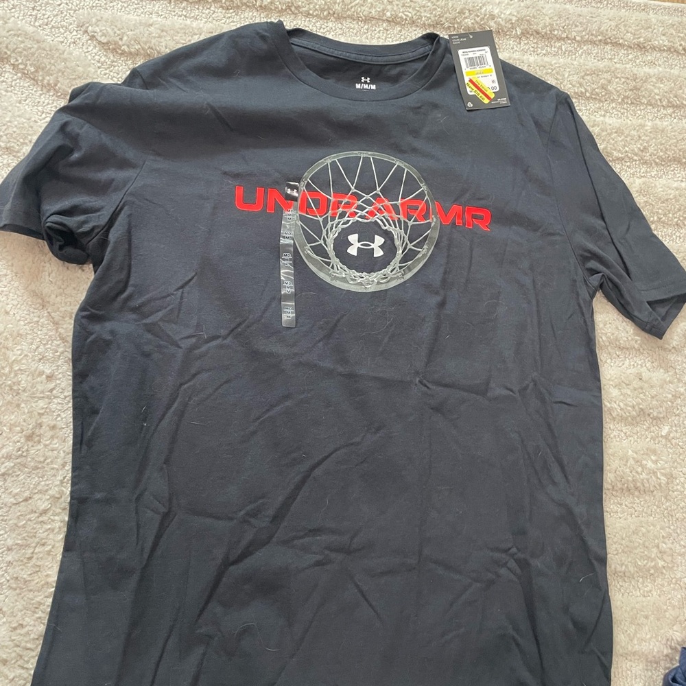 Under Armour Red and Black Graphic Tee
